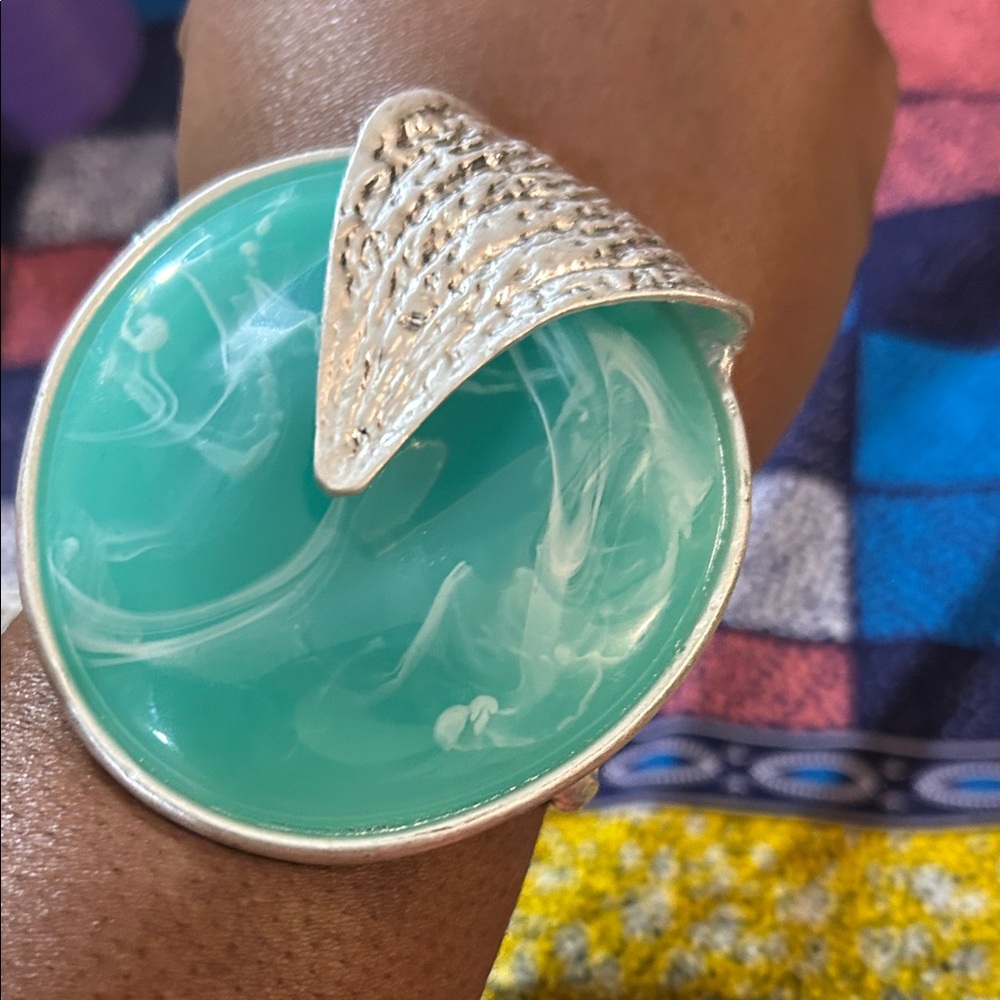 Silver-Tone Statement Bracelet!
